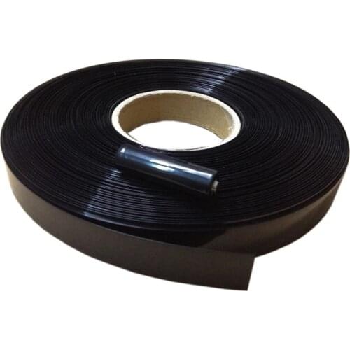 1KG Black color PVC heat shrinkable tube film for battery pack insulation 29.5mm~180mm flat width