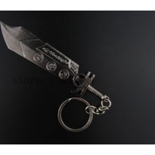 AAASSS Hot Sale 10pcs black Broadsword ( Key Chain )Key Ring Alloy key chain