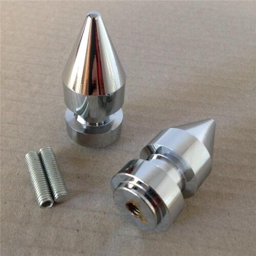Aftermarket free shipping motorcycle parts Chrome Spike Swingarm Spools No logo 6mm Thread For Yamaha FZ-1 (FZS10V) 2004-2013