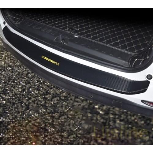 Trunk all-inclusive exterior rear panel leather carbon fiber protective sticker decoration For Chevrolet Equinox 2017 2018 2019