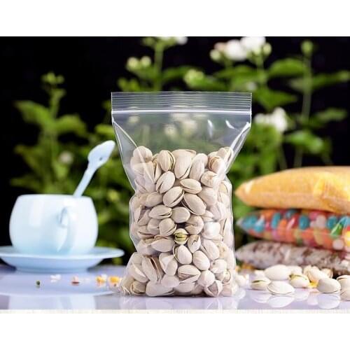 29*40cm more thicken PE ziplock bag-100pcs/lot lucency nuts/coconut packing poly bags resealable, chocolate pouch food sack