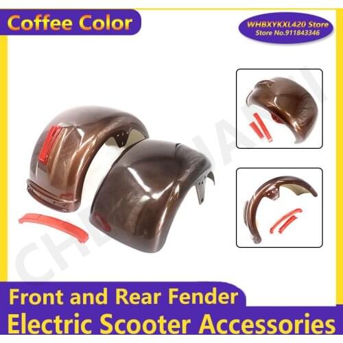 Coffee Color for Citycoco Electric Scooter Plastic Parts Citycoco Fender Shell Flaps Front and Rear Fender Mudguards