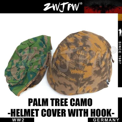 WWII Gertman M35 Helmet Cover Reversible Military Tactical PALM TREE Camo DE/505121