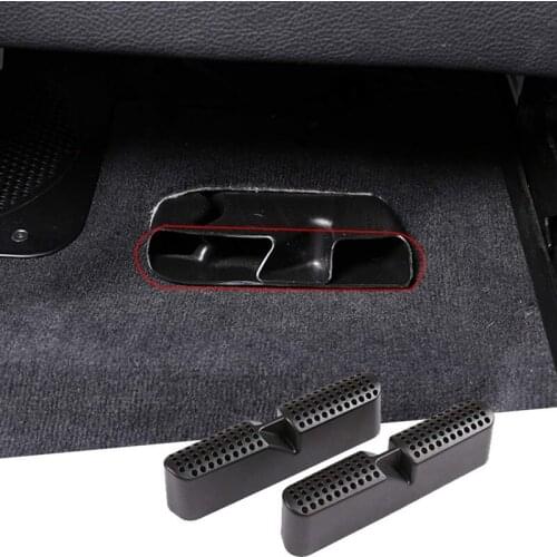 Black Under Seat Air Outlet Dust Cover Trim for BMW X5 G05 2019 2020