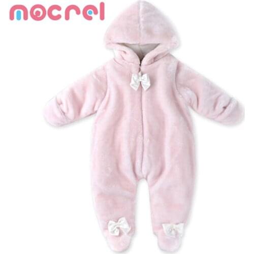 Baby Hooded Baby Climb Clothes Out More Winter Warm Clothing Modelling Of 0-3-6-9 Boys Baby Clothes Footies Baby Clothes