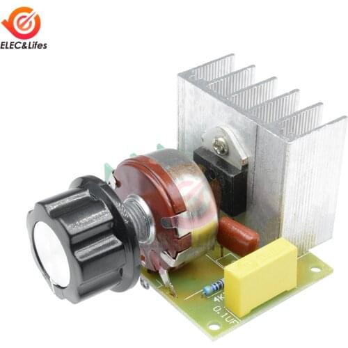 AC 220V 3800W SCR Dimmer Dimming Speed Controller Thermostat Voltage Regulator For Motor / Smart Home Light Control Switch