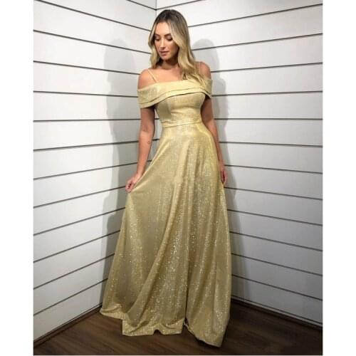 JIERUIZE Shiny Evening Dresses Spaghetti Strap Zipper Back Sequin Prom Gowns Elegant Formal Party Dresses vestidos de fiesta