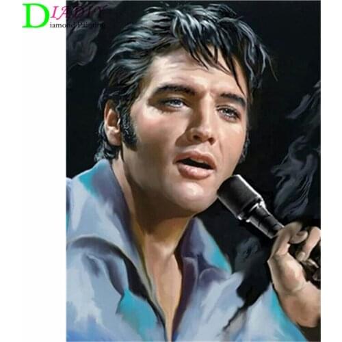 Marilyn Monroe Elvis 5D DIY Diamond Painting Famous Star Full Drill Square Diamond Embroidery Picture Of Rhinestone