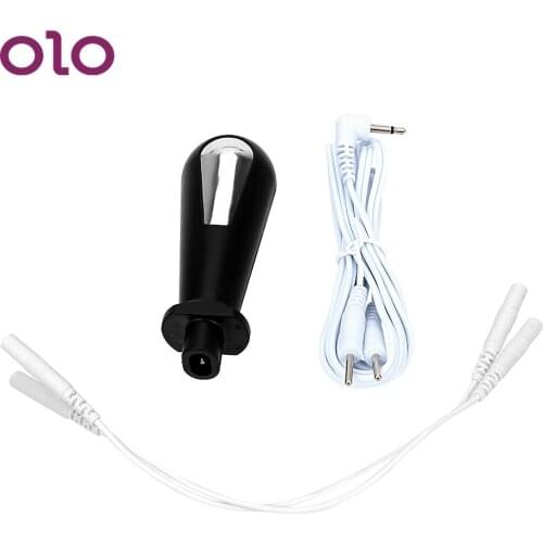 OLO Anal Vaginal Plug Medical Themed Toys SM Electric Shock Masturbator Sex Toys For Men Women Erotic Sex Products