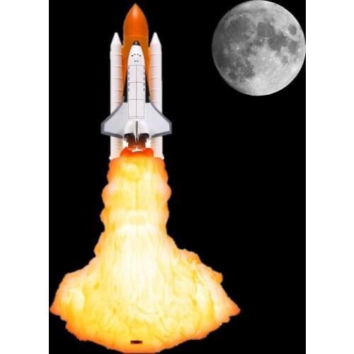 2019 New Dropshipping Space Shuttle Lamp and Moon lamps In Night Light By 3D Print For Rocket Lamp Space Lovers