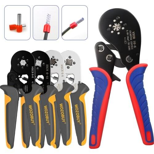 Ferrule Crimping Pliers,VXC9 16-6/HSC8 6-4/HSC8 6-6 Crimping Tool and Hexagonal Wire Crimper,Professional Ferrule Crimping Tool