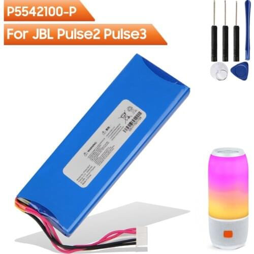 Original Replacement Battery P5542100-P For JBL Pulse2 Pulse3 Pulse 2 Pulse 3 Outdoor Speaker Rechargable Battery 6000mAh