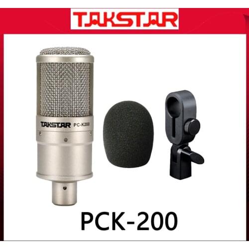 Takstar PC-K200 microphone Focusrite BEHRINGER umc22 audio interface on-stage performance condenser mic PC karaoke microphone