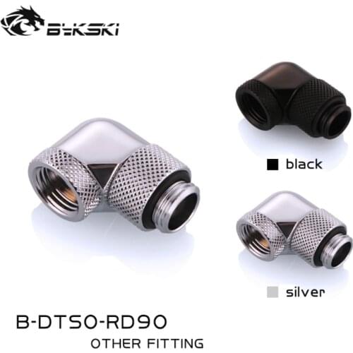 Bykski 90 Degree Rotary Female-Male Fittings Dual G1/4 Thread Male to Female Adaptor Elbow Water Cooler Accessories B-DTSO-RD90