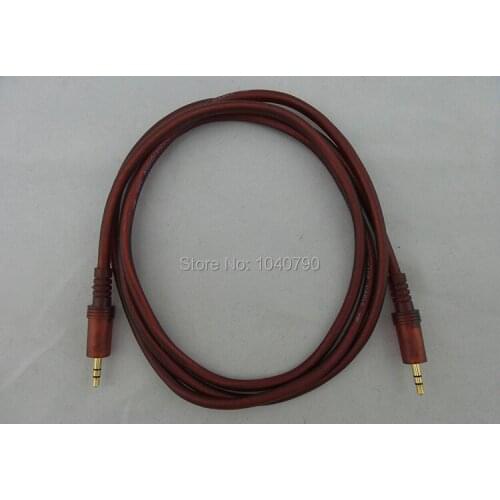Gold plated 3.5 to 3.5 brown Audio cable Signal lines 3M 9.6ft
