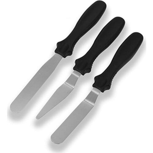 3pcs Blade Angled Espatula Spatula Cake Icing Spatula Smooth Filling Tool Cutter Set Wedding Valentine Baking Pastry Tool