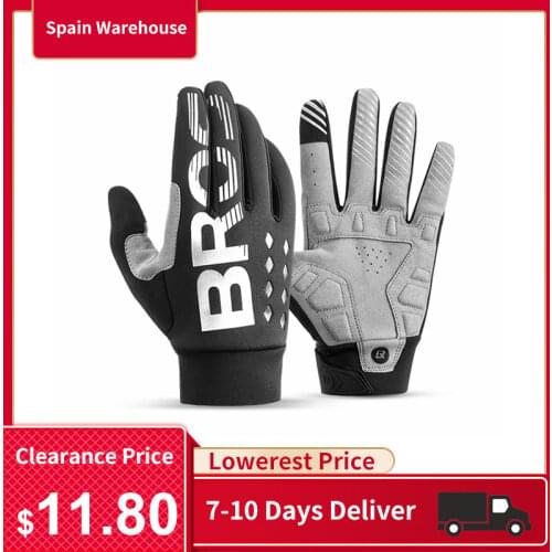 ROCKBROS Bicycle Gloves Bike Ski Glove Outdoor Camping Hiking Motorcycle Gloves Sports Warm MTB Road Bike Full finger Gloves