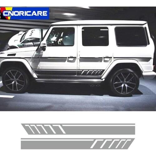Auto Body Side Skirt Stripes Sport Styling Vinyl Decal For Mercedes-Benz G class W63 G500 G53 Creative Car Door Stickers