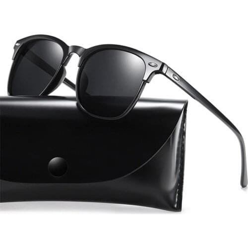 ZXWLYXGX Polarized Sunglasses Men 2021 Retro Mirror Square Sunglasses Vintage Anti-Glare Drivers Sun Glasses For Men Oculos