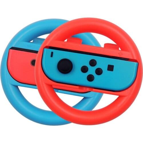 2Pcs Joy-Con Wheel for Nintendo Switch Racing Game Wheel Controller NS Joy-Con Grip Cart Holder