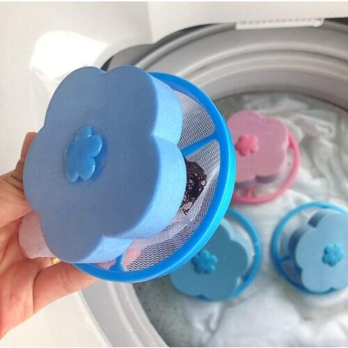 4Pcs Hair Removal Catcher Filter Mesh Pouch Cleaning Balls Bag Dirty Fiber Collector Washing Machine Filters Laundry Ball Disc