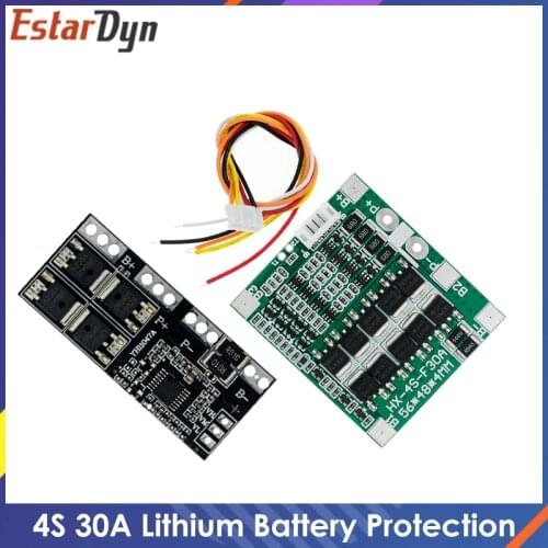 4S 30A High Current Li-ion Lithium Battery 18650 Charger Protection Board Module 14.4V 14.8V 16.8V Overcharge Over Short Circuit