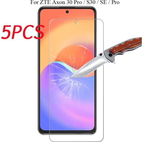 5PC For ZTE Axon 30 Pro Glass Tempered Cover Tempered Glass For ZTE Axon S30 Pro SE Protection Screen Protector Protective Film