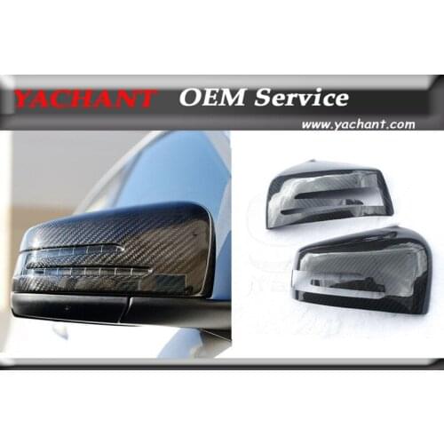 Car-Styling Auto Accessories Carbon Fiber Side Mirror Cover 2Pcs Fit For 2012-2013 MB W204 Mirror Cover