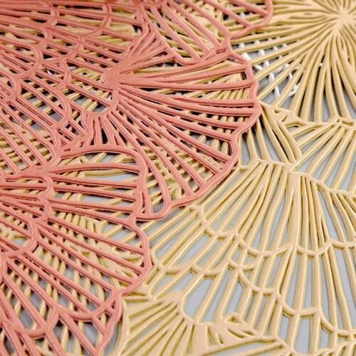 PVC Placemat Decoratove Anti-scalding Insulation Pads Non Slip Cup Mats For Home Restaurant Kitchen Dining Table Steak Pad Decr