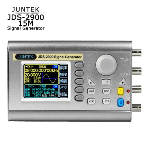 JDS2900 15MHz Dual Channel Signal Generator DDS Arbitrary Waveform Pulse Frequency Meter Protects Digital Control