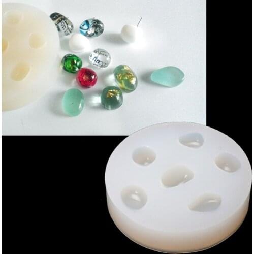 DIY Pebbles Irregular Stone Silicone Mold Handmade Resin Jewelry Pendant Charm Making Tools