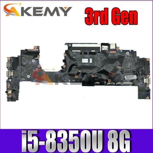 For Lenovo ThinkPad X1 Yoga 3rd Laptop Motherboard LRV3 17800-1 FRU;01YN206 01YN210 01YN240 5B2013402 CPU:I5 8350U 8G