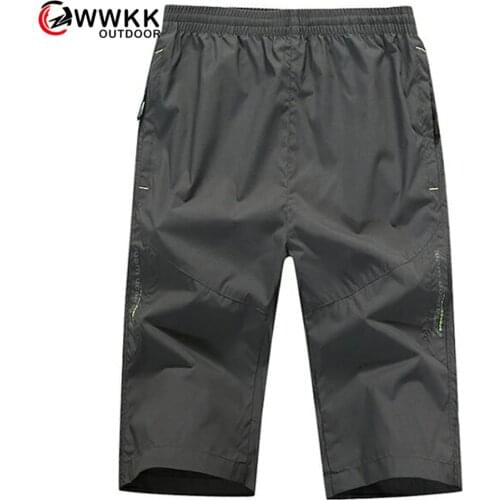 Mens Shorts Quick Dry Breathable Sports Hiking Fishing Trekking Camping Male Trousers Comfortable Outdoor Cargo Cropped Shorts