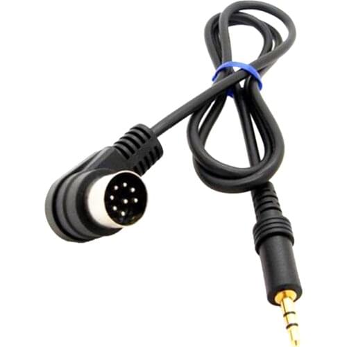 Easily Installed 3.5mm Mini Jack AUX 8Pin M BUS Audio Input Adapter Cable For Alpine