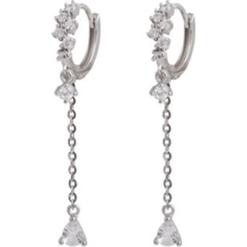 A Girl' Earing Simple Retro Drop Earrings Crystals Ear Hooks All-Match Temperament Jewelry for Women Wedding Party Gifts