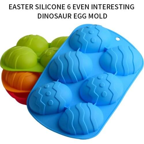 6 Cavity Easter Egg Shaped Silicone Baking Mold 3D Cake Mold Muffin Chocolate Cookie Baking Mould Pan Ice Maker Mould
