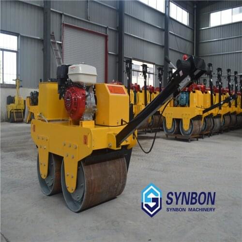 SYNBON Small single-wheel hand-held road roller pavement foundation asphalt flattening machine compactor two-wheel drive type