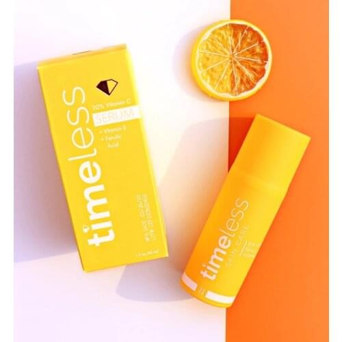 Timeless 20% VITAMIN C + E Ferulic Acid Serum Antioxidant Whitening Moisturizing Face Serum Anti Wrinkle Brighten skin Skin Care
