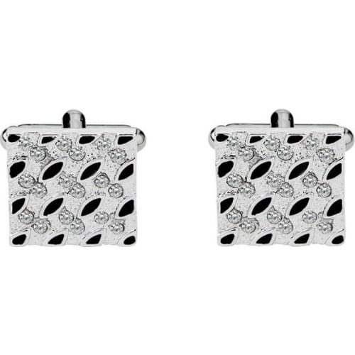 High quality 2cm square crystal rhinestone stone popular suit cufflinks xyc227