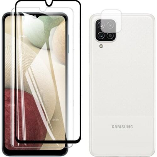 2in1 Tempered Glass For Samsung Galaxy A12 Camera Lens Protective Glass for Samsung a 12 screen protector camera film