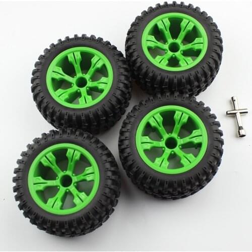1:12 Off-Road Car Wheel Rims RC Rubber Car Tires for WLtoys 12428 WLtoys 12427 RC Toy Accessory