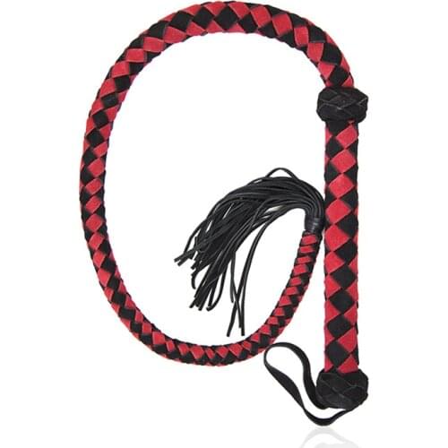 108cm Hand Made Genuine Leather Whip Bdsm Toys Spanking Paddle Scattered Whip Queen Flogger Adult Game Erotic Sex Toys for Women
