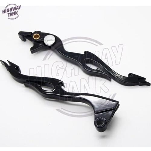 2 Pcs Black Flame motorcycles Brake Clutch Levers case for Kawasaki Ninja ZX6R ZX6RR ZX9R ZX10R ZX12R