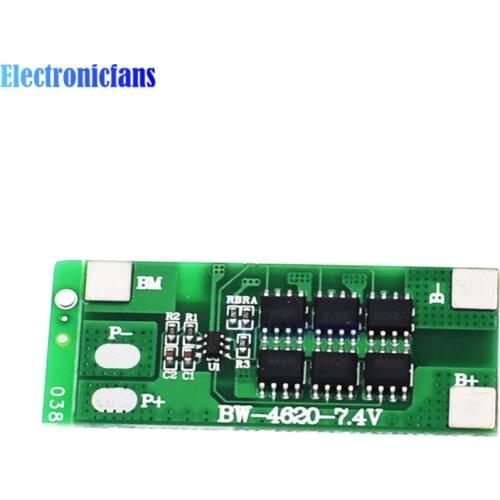 2S 12A Li-ion Lithium Cell 18650 Battery Charge Protection Board PCB Module 7.4V Lithium Lipo Battery BMS