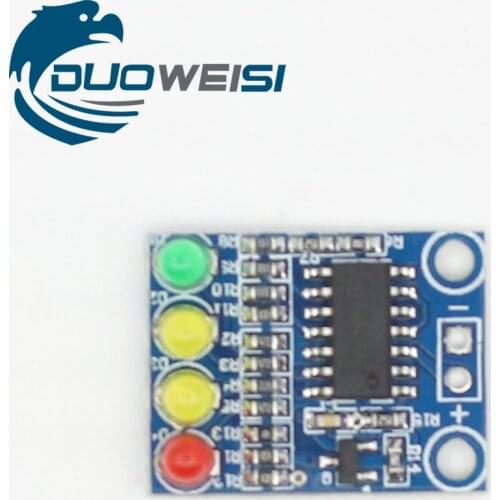 12V battery 4-segment power indicator module Onboard 4-digit power indicator LED