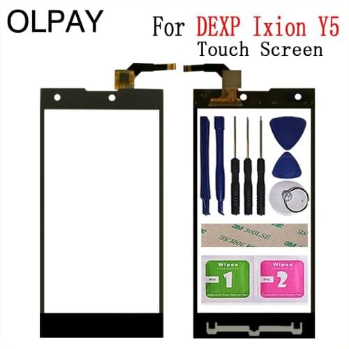 5.0" Phone Touchscreen For DEXP Ixion Y5 Touch Screen Digitizer Front Outer Front Glass Lens Sensor Free Adhesive+Wipes