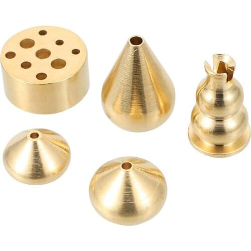 5pcs Exquisite Copper Incense Stands Exquisite Home Incense Burning Holders