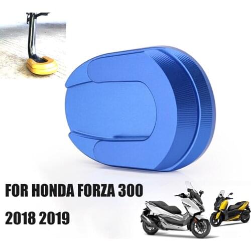 Motorcycle Accessories CNC Kickstand Foot Side Stand Extension Pad Support Plate Enlarge Stand For Honda Forza 300 2018 2019