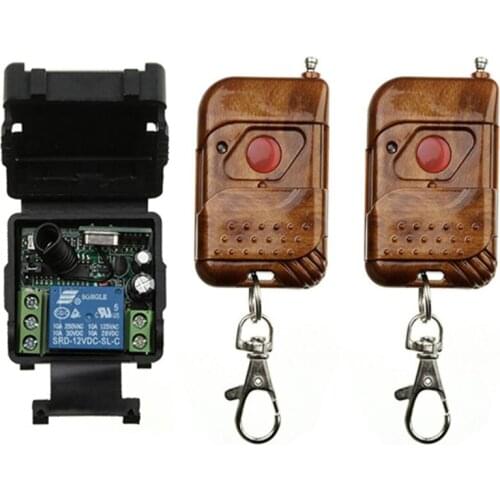 Wireless Remote Control Switch DC 12V 24V 10A 1CH relay Receiver Module and RF Transmitter 433 Mhz Remote Controls