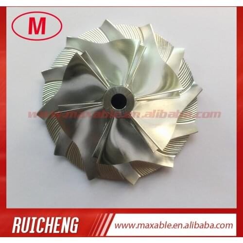 CT10 17291-0L020HF 42.87/62.00mm 6+6 blades turbocharger billet/milling/aluminum 2618 compressor wheel for Upgrade 17201-0L020